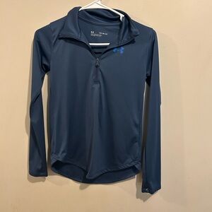 Under Armour Kids Blue Quarter-Zip Sweater